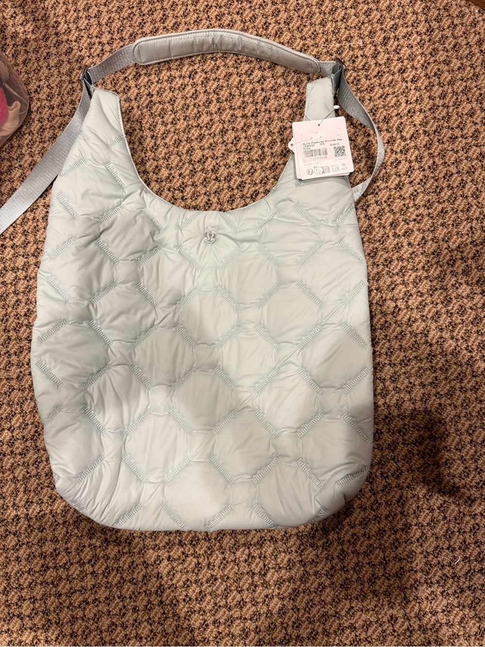 lululemon athletica Quilted Light Blue Shoulder Bag